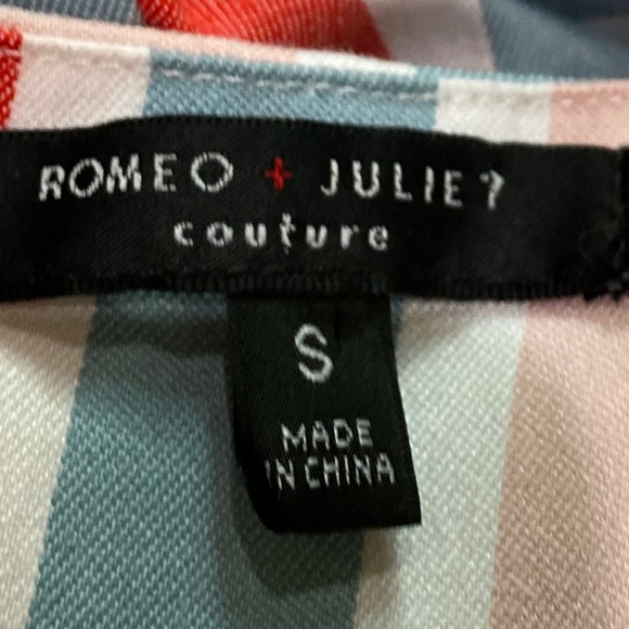 Romeo & Juliet Couture Wide Leg Stripe Jumpsuit - Picture 10 of 10